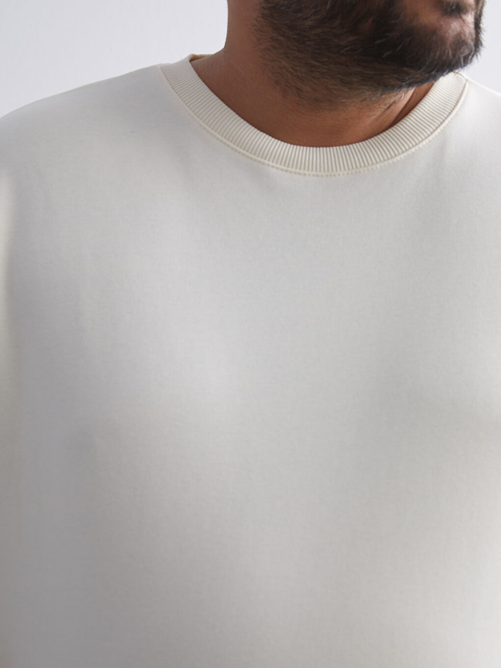 Large Size Crew Neck Men's Sweatshirt-2