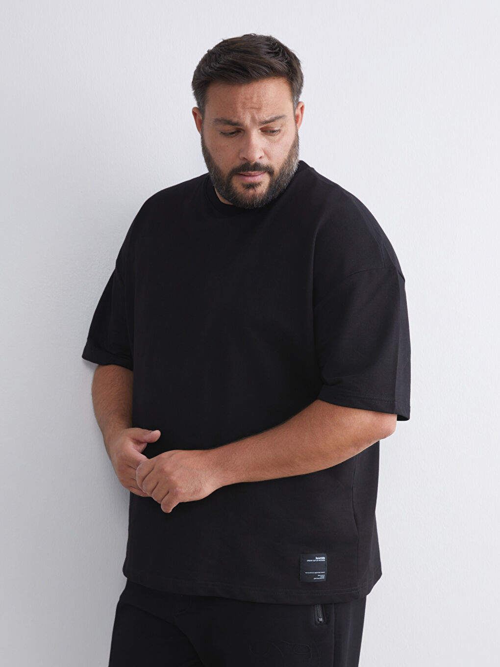 Crew Neck Short Sleeve Men's Sweatshirt