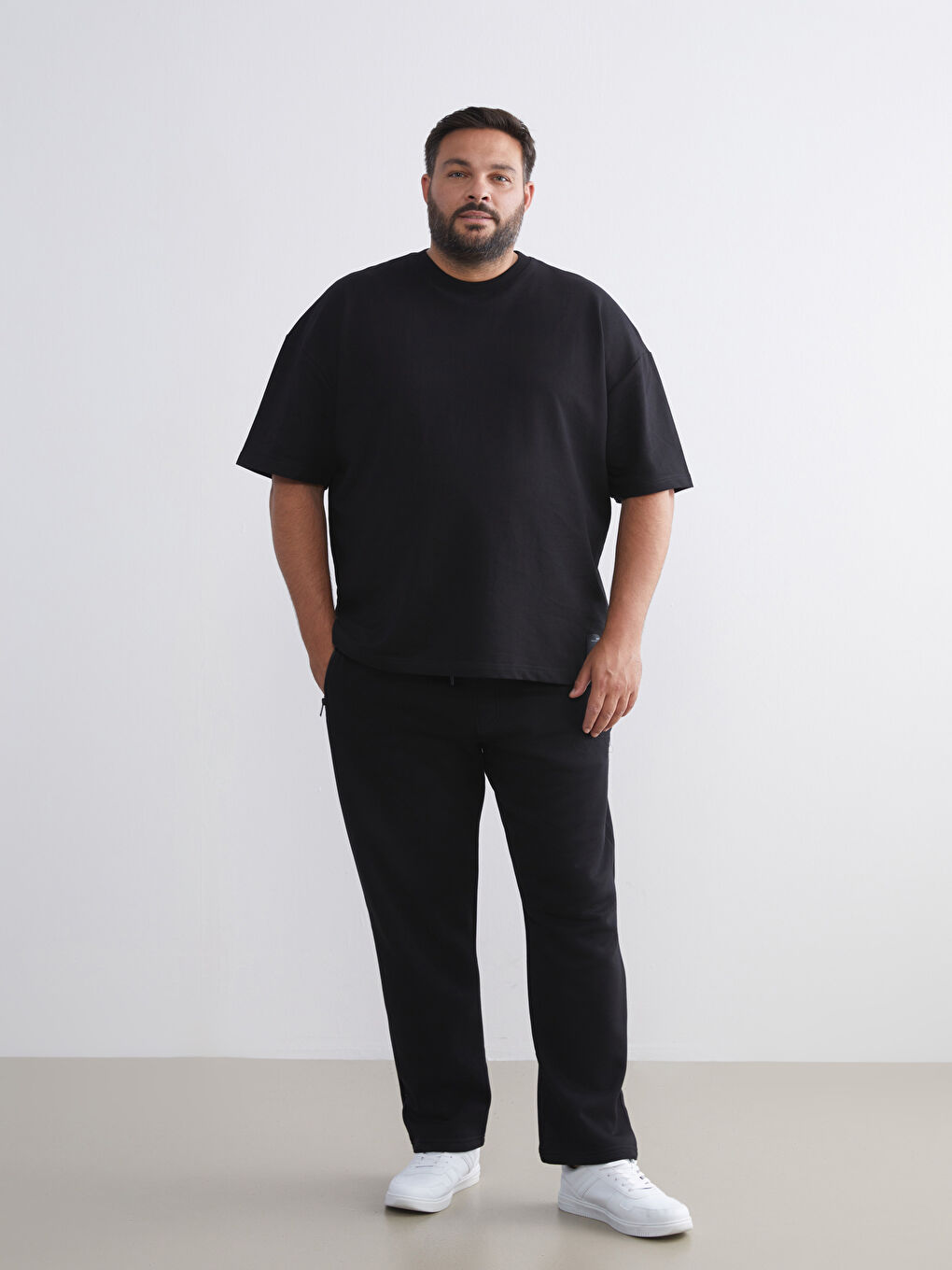 Crew Neck Short Sleeve Men's Sweatshirt-1