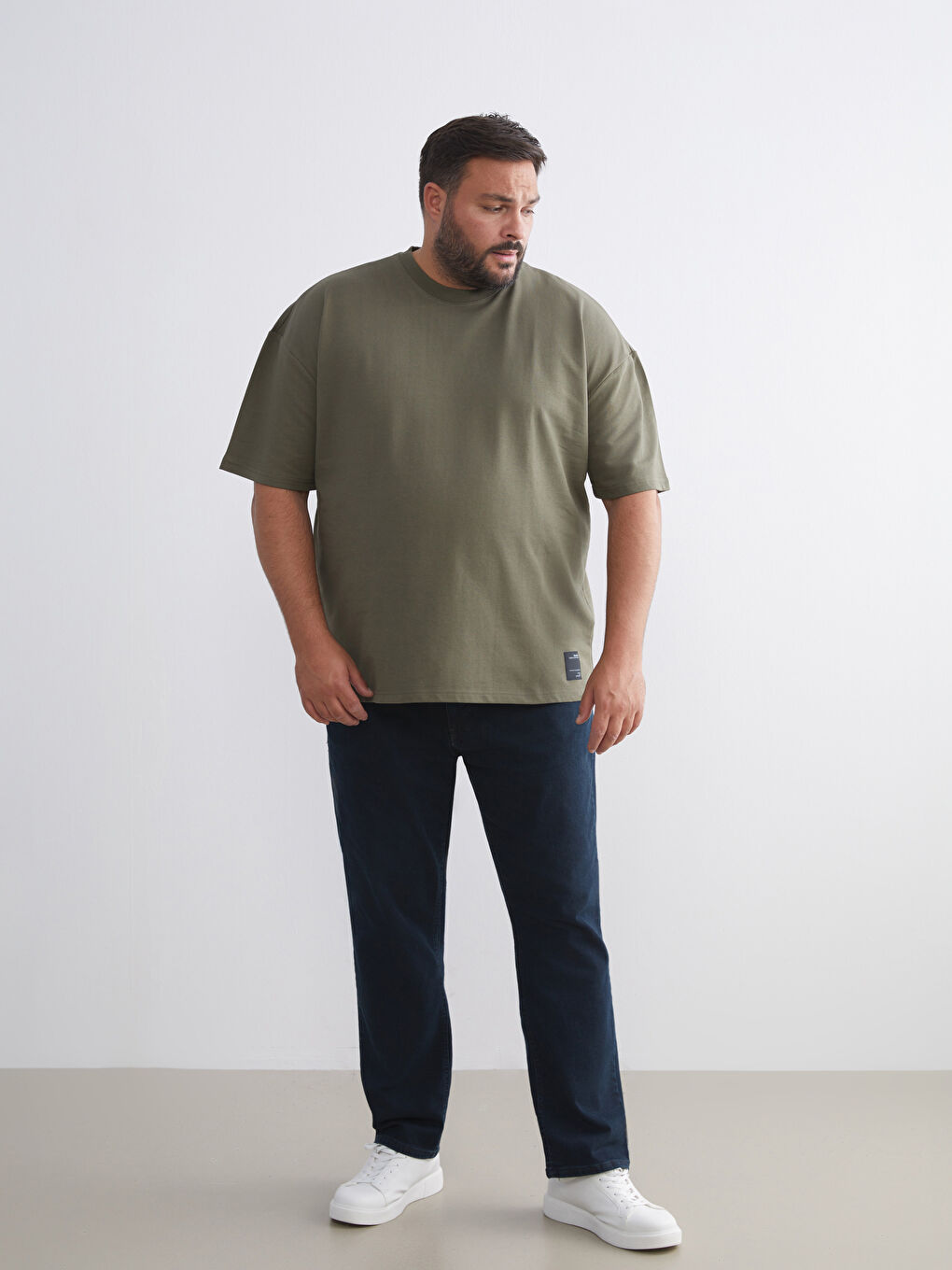 Crew Neck Short Sleeve Men's Sweatshirt-1