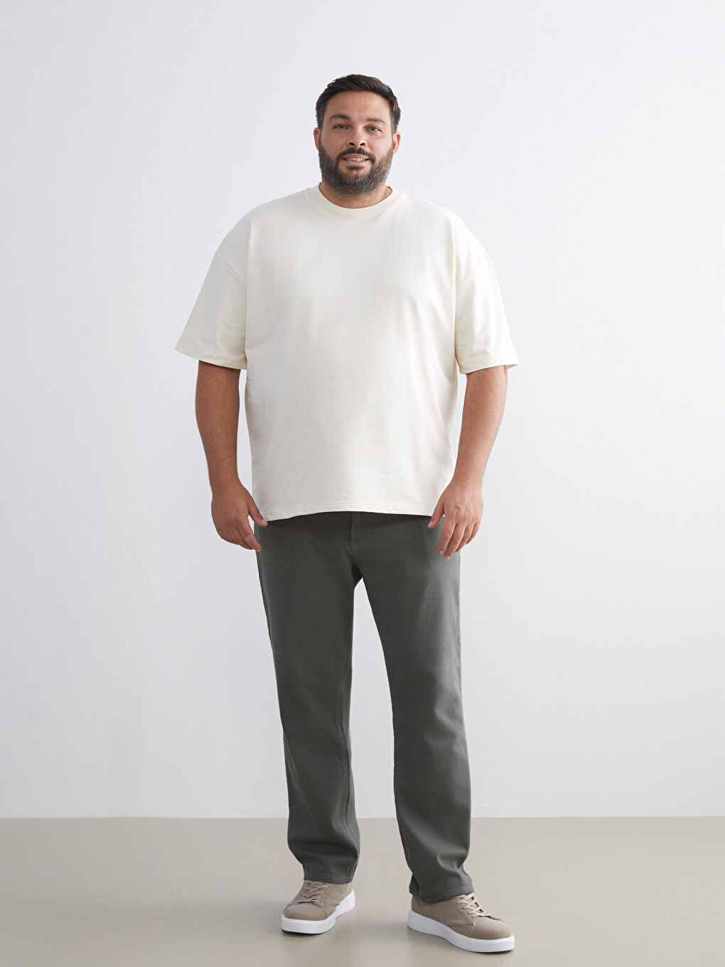 Crew Neck Short Sleeve Men's Sweatshirt-1