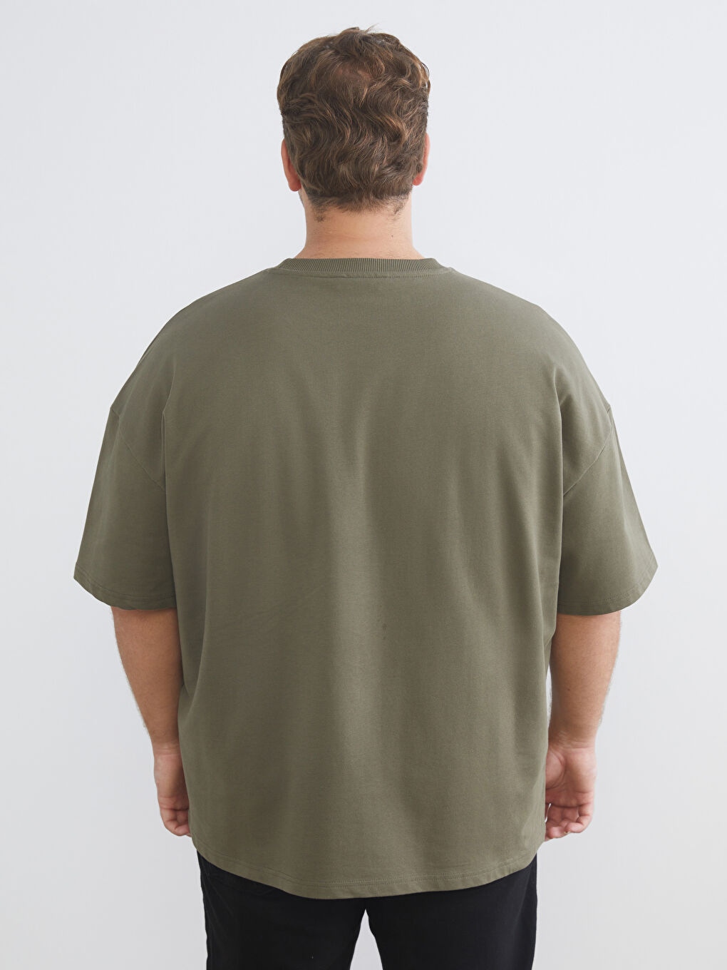 Plus Size Crew Neck Short Sleeve Men’s Sweatshirt-7