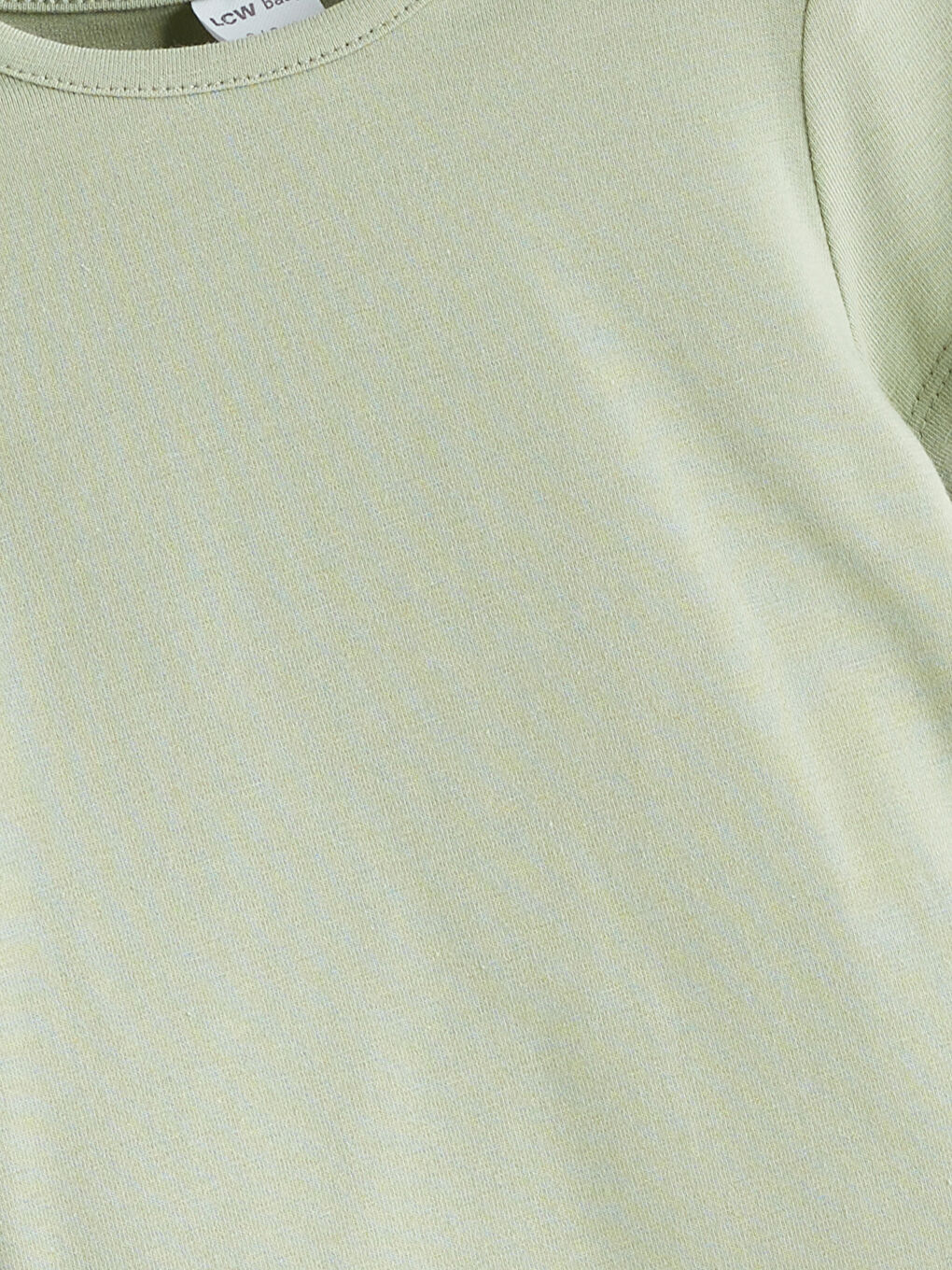 Yeşil Bisiklet Yaka Basic Kız Bebek Tişört ve Şort 2'li Takım-2