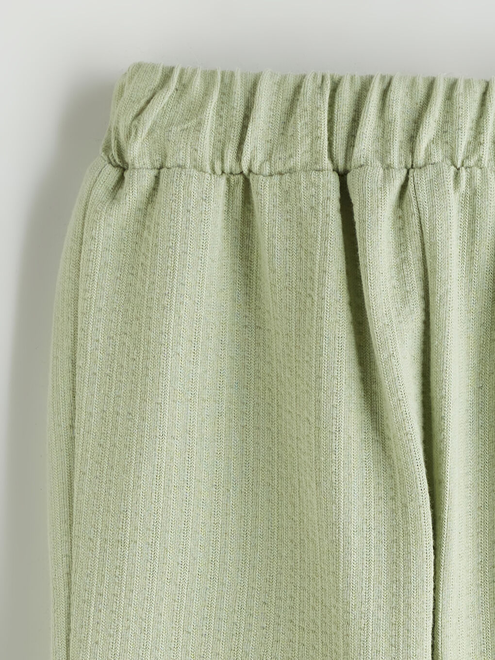 Yeşil Bisiklet Yaka Basic Kız Bebek Tişört ve Şort 2'li Takım-5