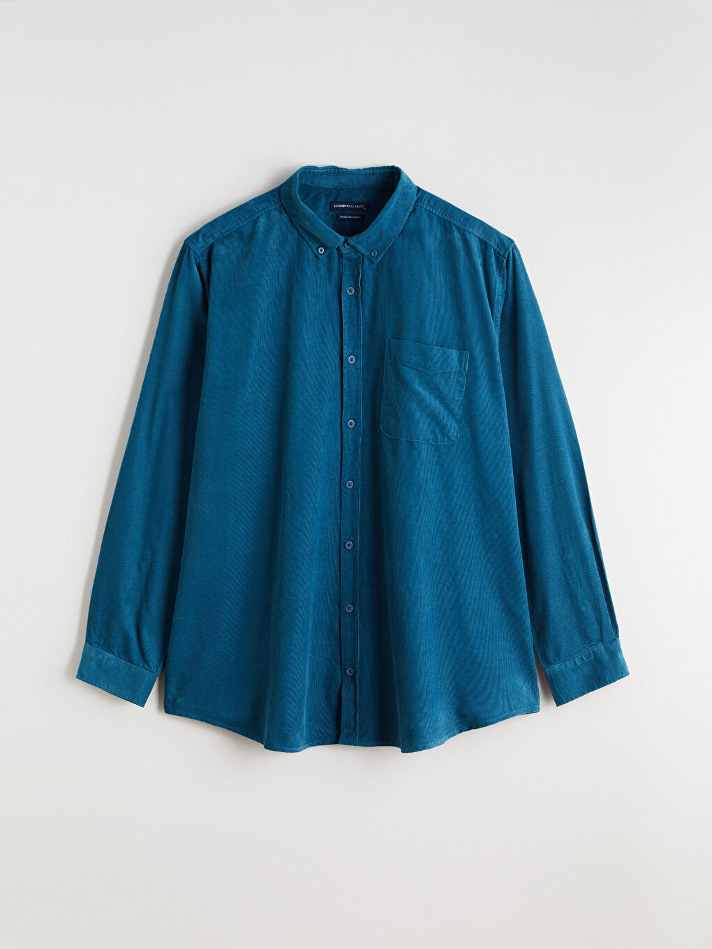 Mavi Regular Fit Uzun Kollu Kadife Erkek Gömlek-4