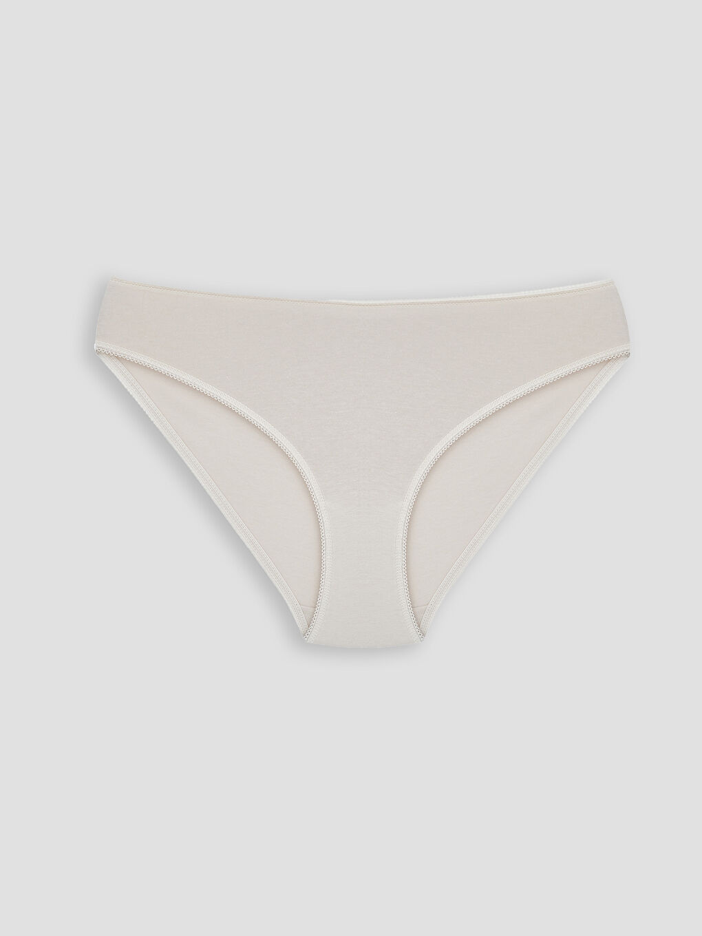 Gri Düz Bikini Külot