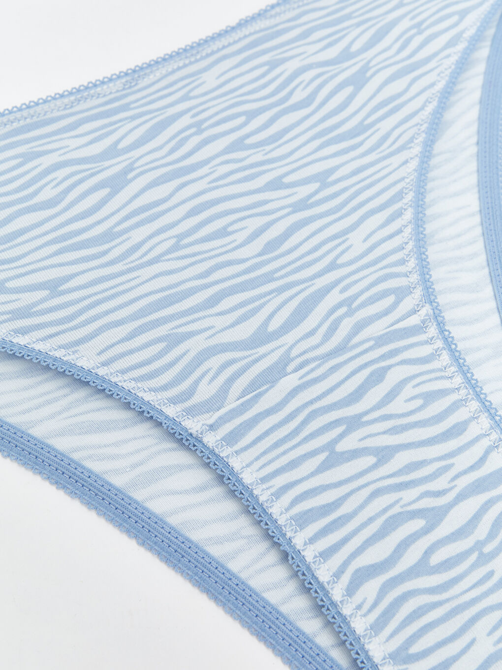 Lila Desenli Brazilian Külot 3'lü-4