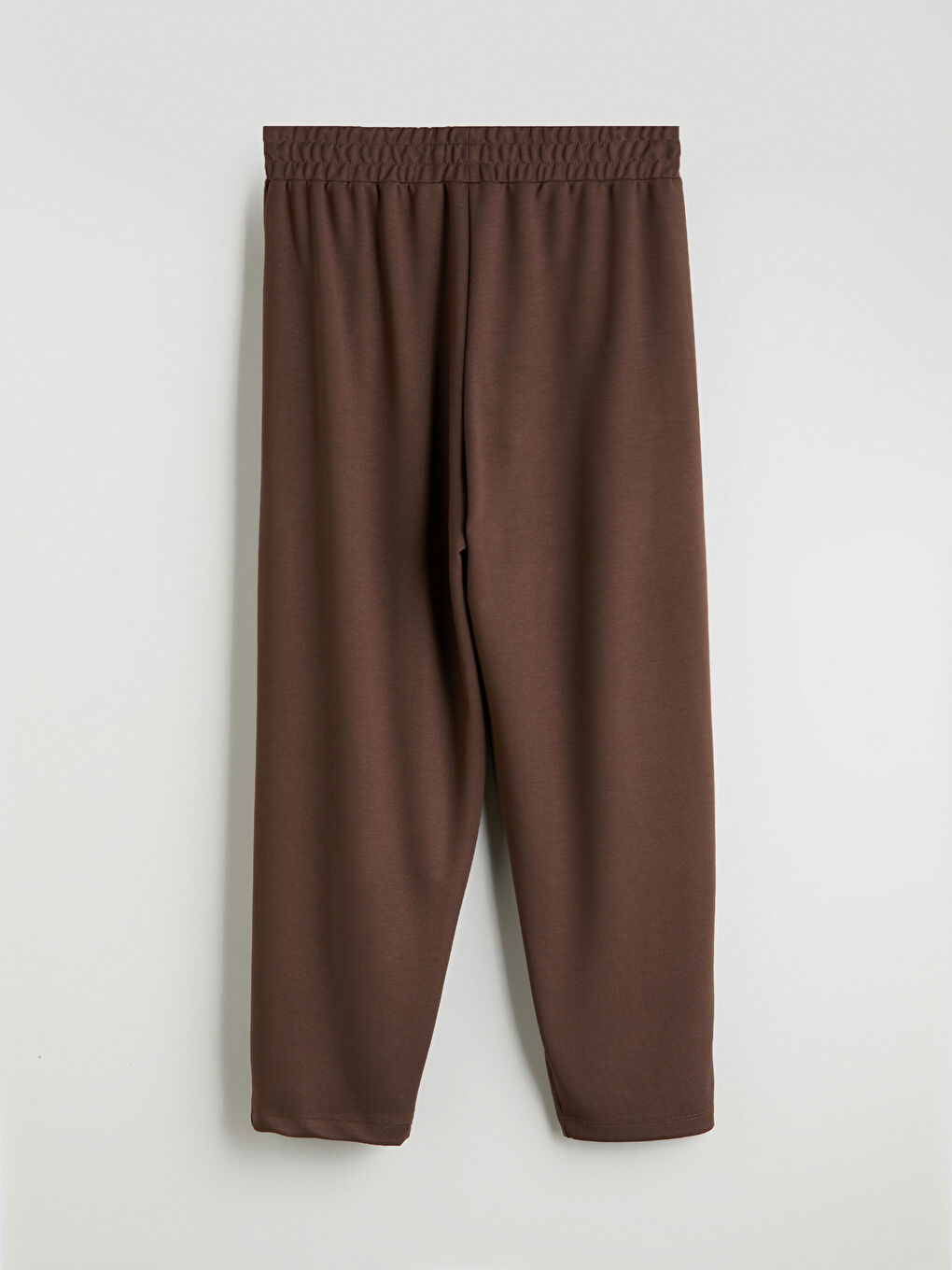 Kahverengi Beli Lastikli Kadın Eşofman Altı-5