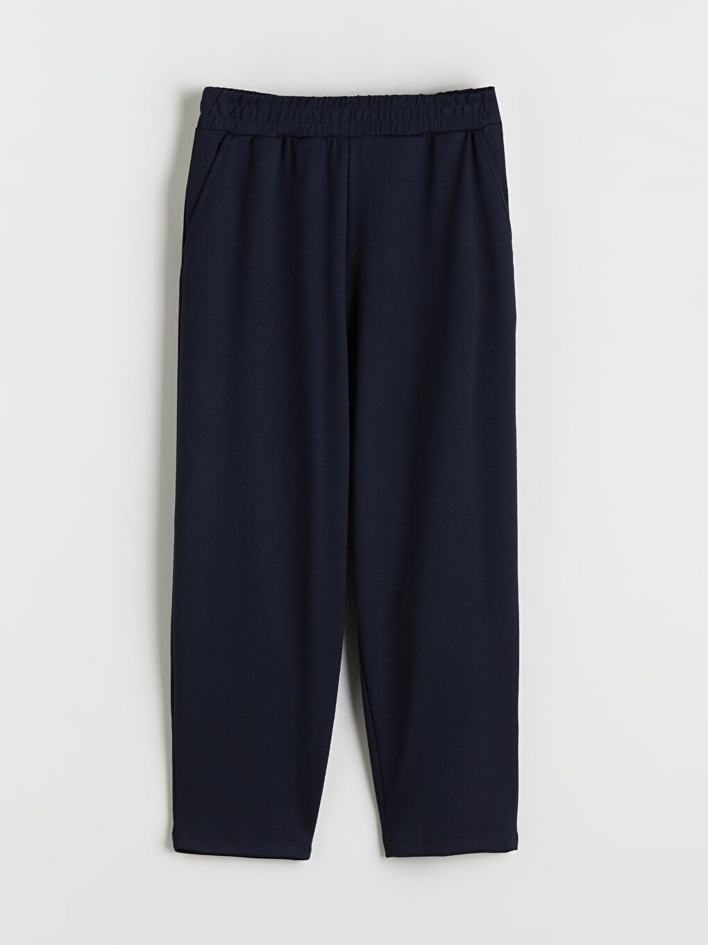 Lacivert Beli Lastikli Kadın Eşofman Altı-4