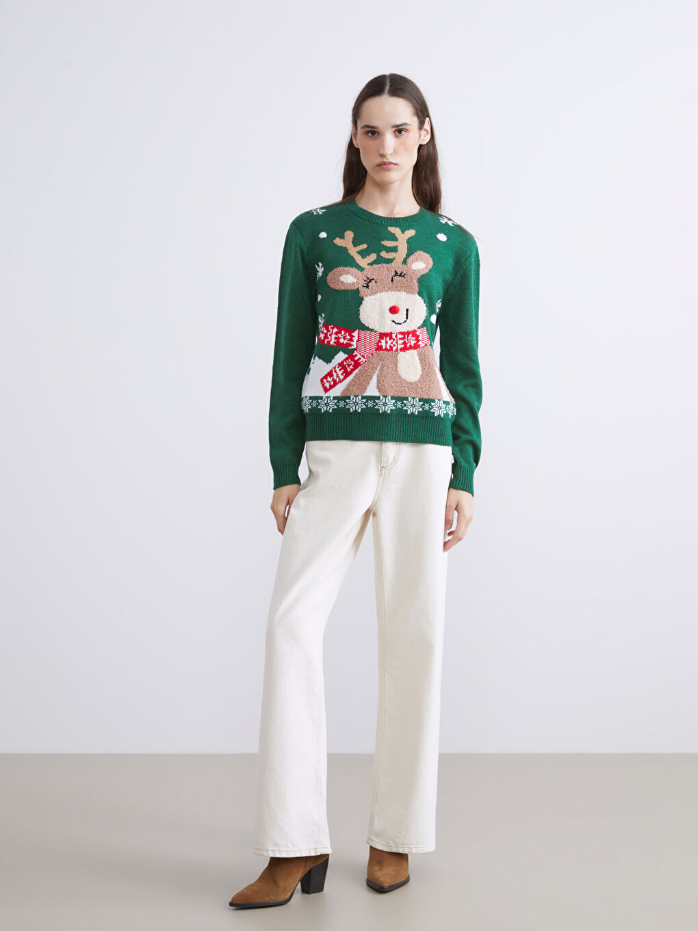 Žena ZELENA Džemper -1