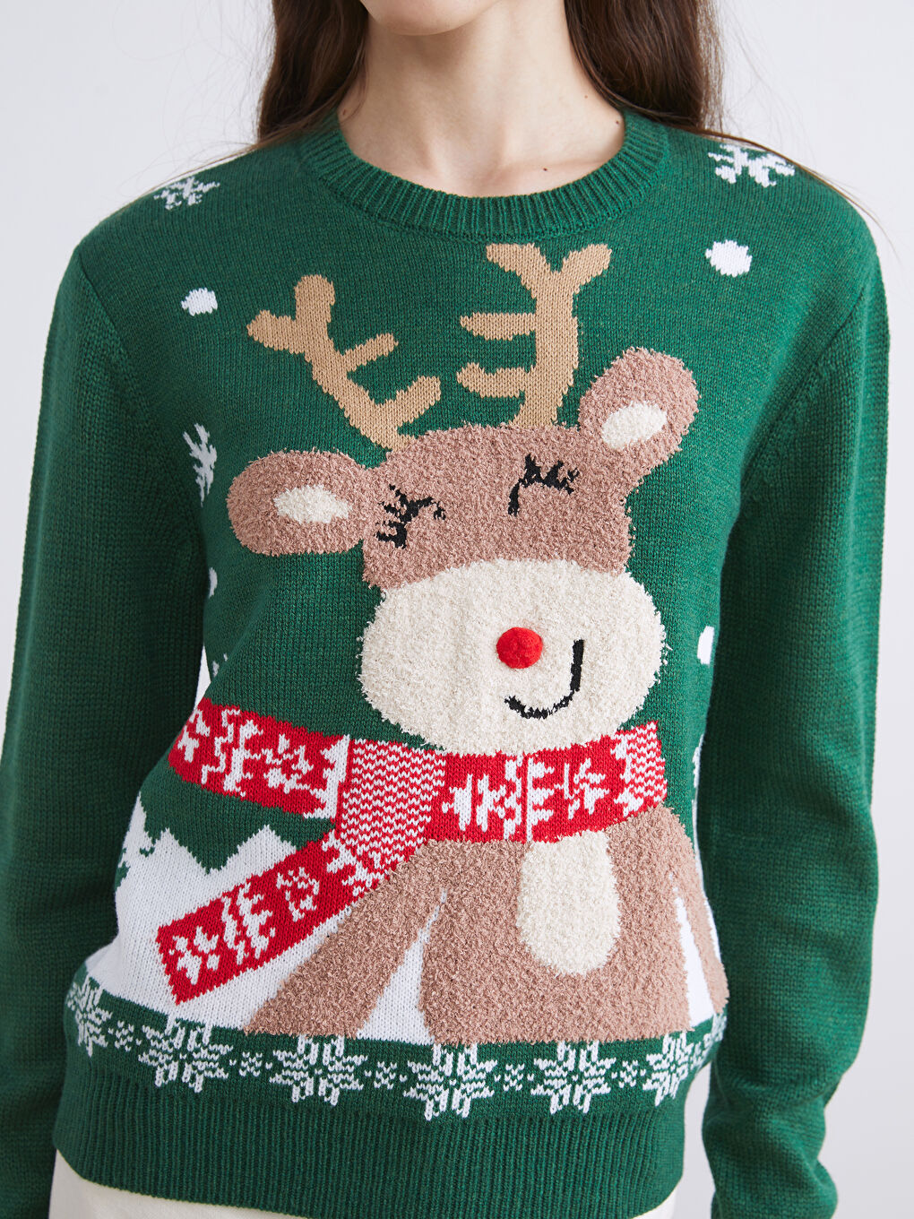 Žena ZELENA Džemper -2