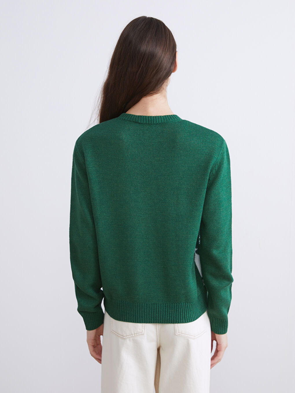 Žena ZELENA Džemper -3