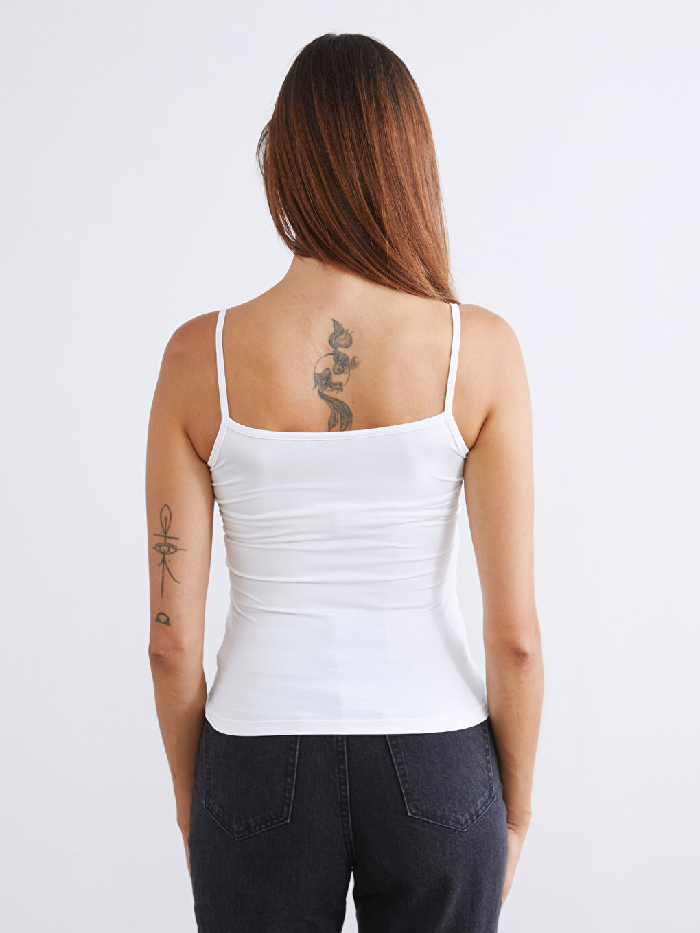 Pembe Kare Yaka Askılı Kadın Atlet 2'li-7