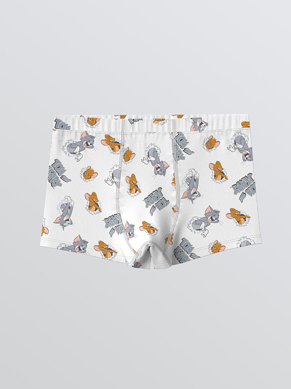 Beyaz Tom & Jerry Lisanslı Erkek Çocuk Boxer 3'lü-2