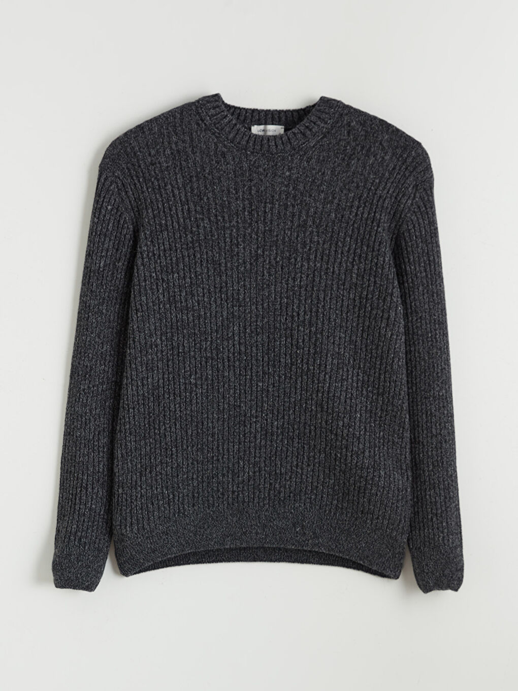 Antrasit Bisiklet Yaka Erkek Triko Kazak-4