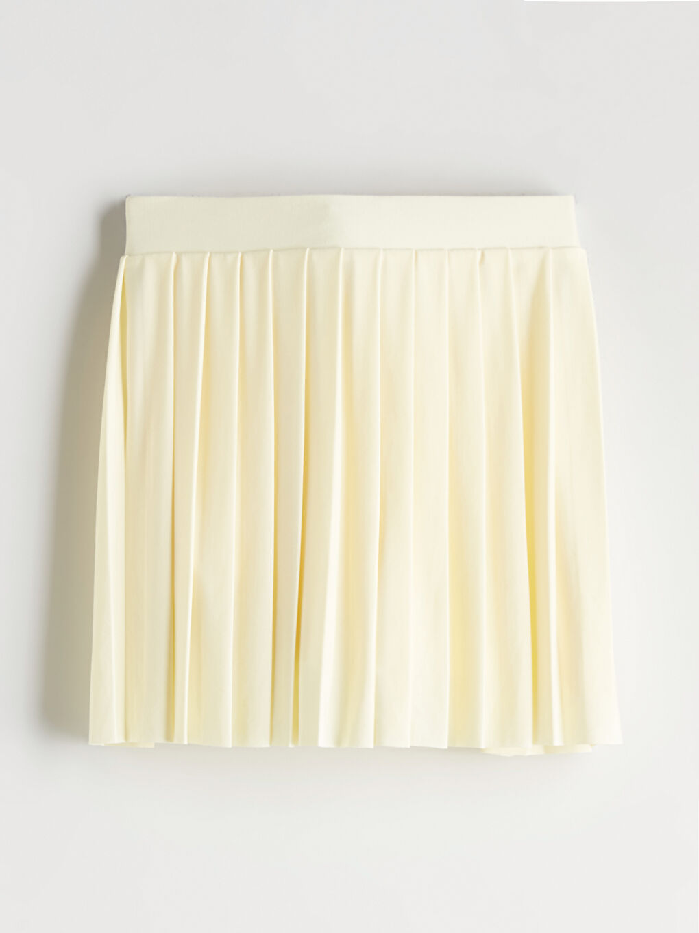 Sarı Bisiklet Yaka Kız Çocuk Tişört ve Etek-4