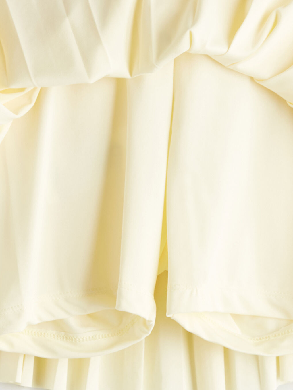 Sarı Bisiklet Yaka Kız Çocuk Tişört ve Etek-5