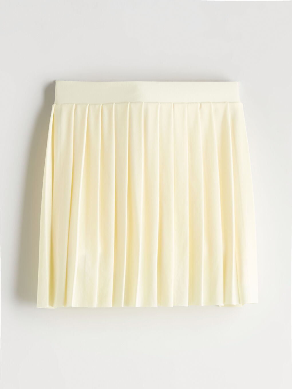 Sarı Bisiklet Yaka Kız Çocuk Tişört ve Etek-7