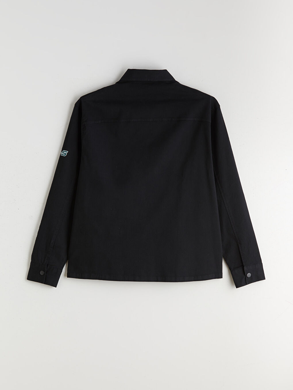 Siyah Rahat Kalıp Baskılı Erkek Ceket-6