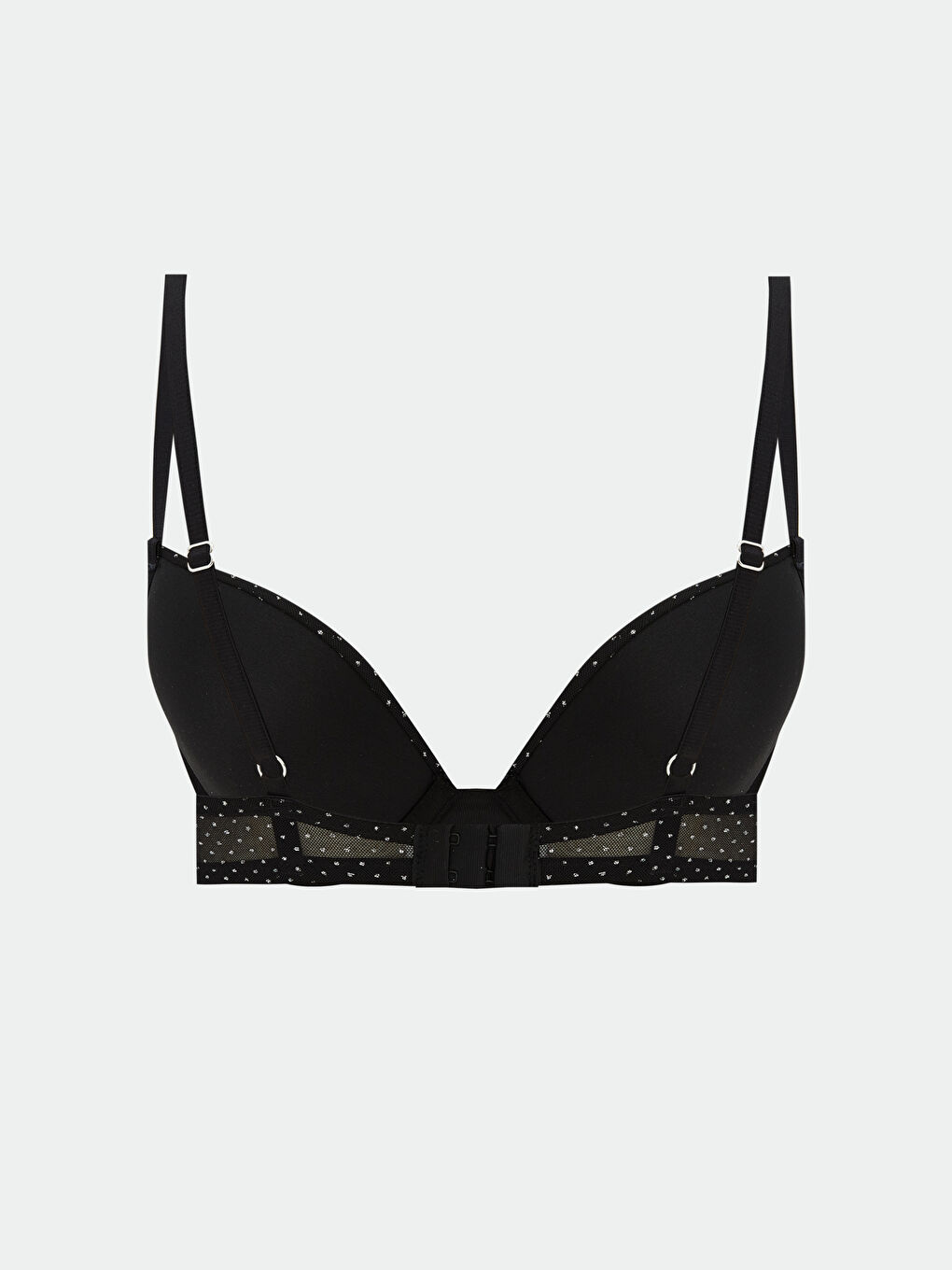 Сымы бар төсемі жоқ горошекпен футболка бюстгальтері-1