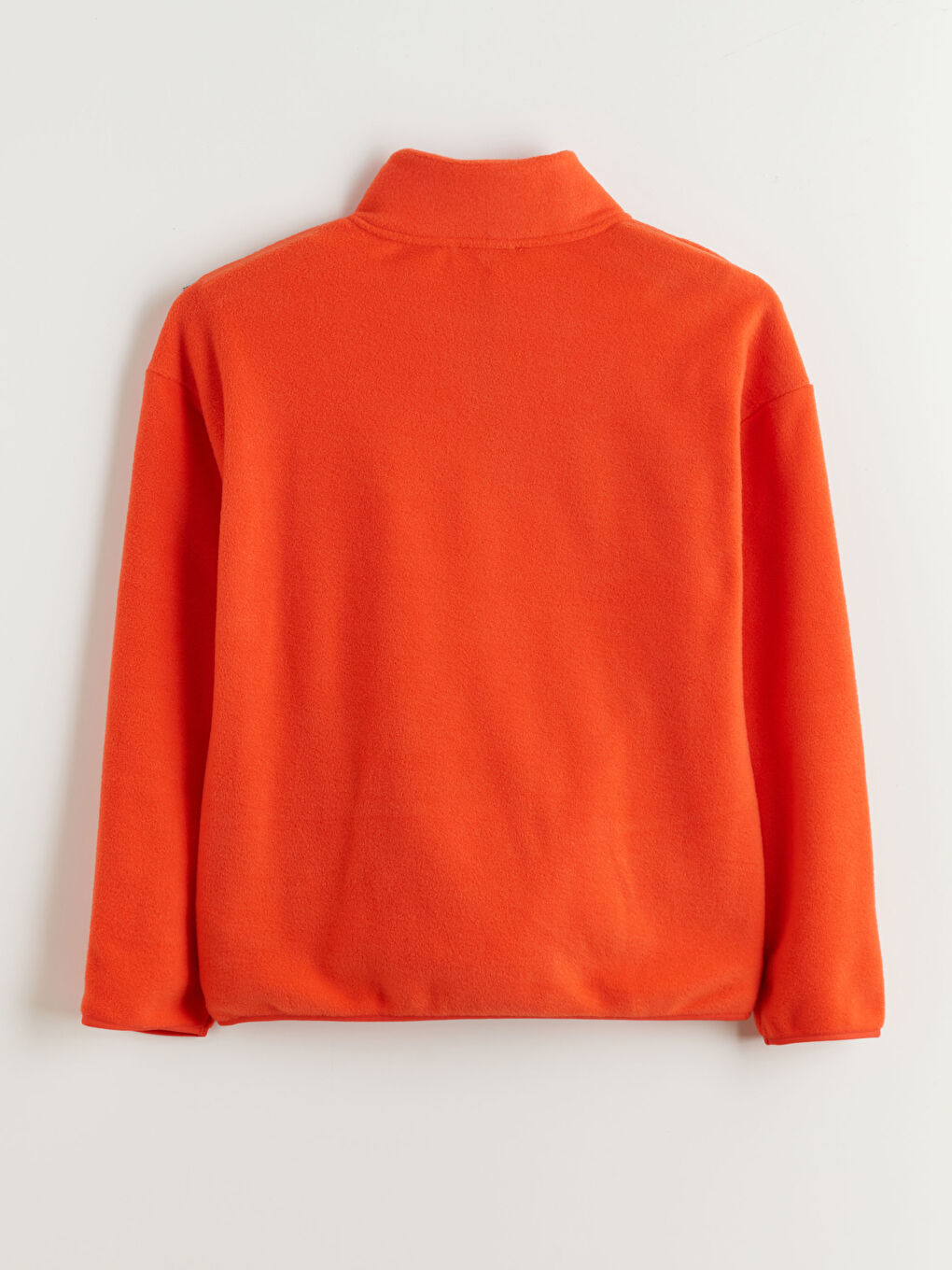 Fermuarlı Dik Yaka Uzun Kollu Erkek Sweatshirt-5