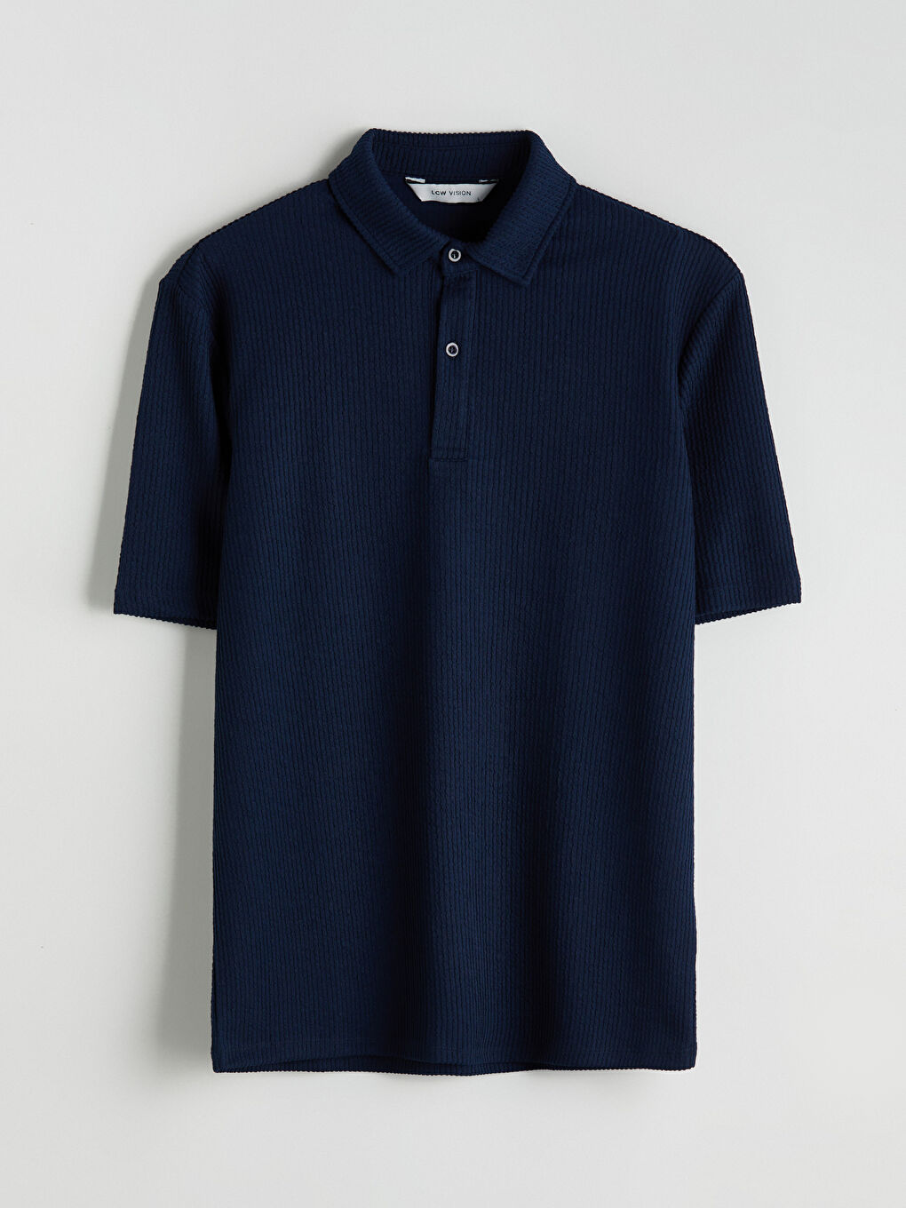 Lacivert Polo Yaka Erkek Tişört-4