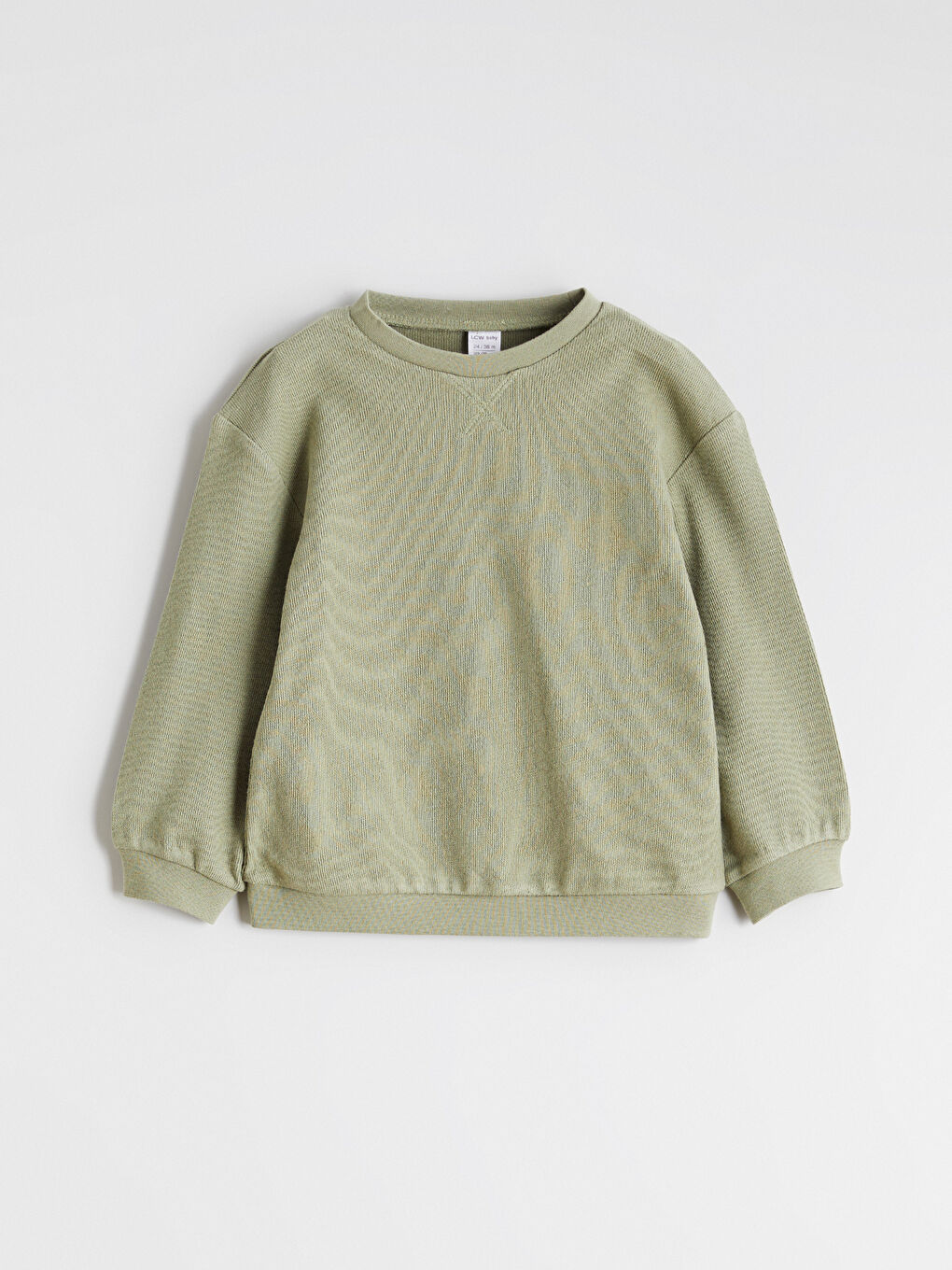 Yeşil Bisiklet Yaka Erkek Bebek Sweatshirt ve Eşofman Altı-1