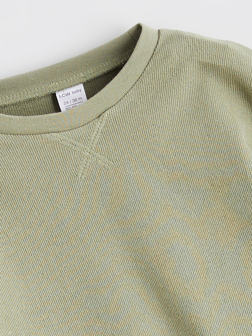 Yeşil Bisiklet Yaka Erkek Bebek Sweatshirt ve Eşofman Altı-2