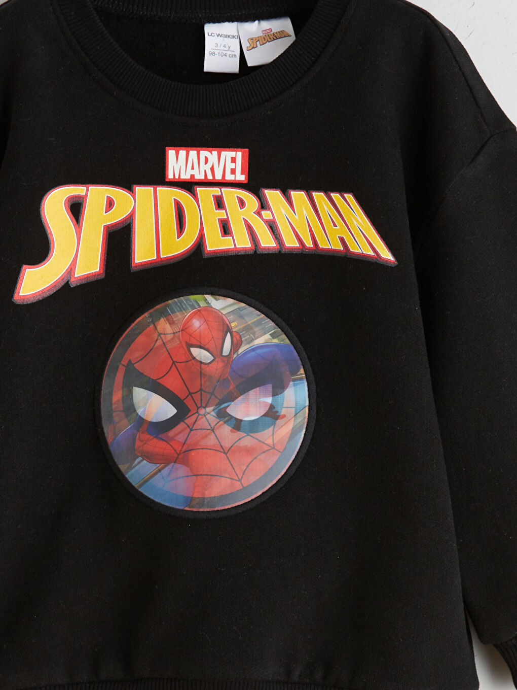 Siyah Spider-Man Lisanslı Erkek Çocuk Sweatshirt-2