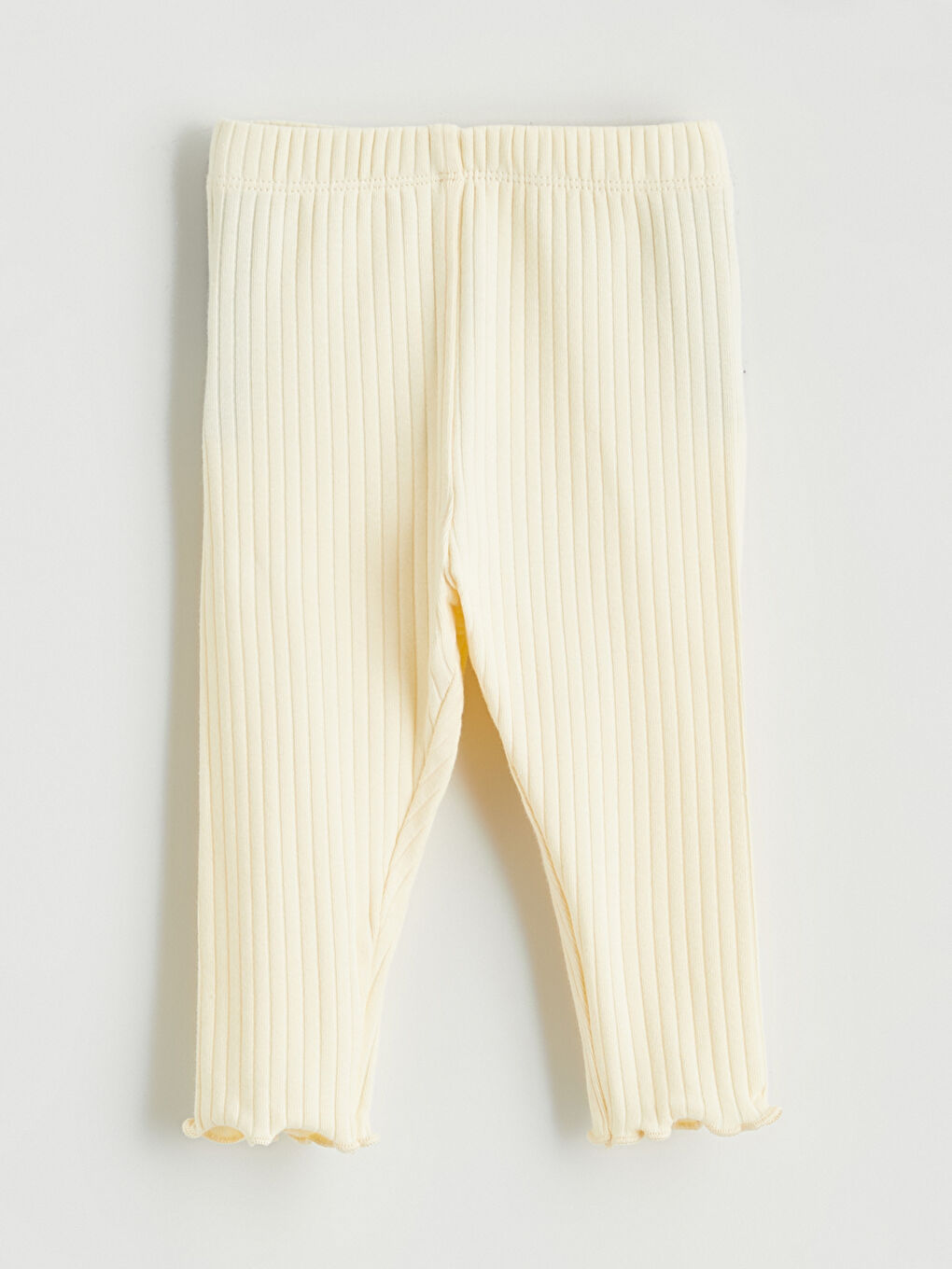 Bej Çiçek Nakışlı Kız Bebek Bluz ve Tayt-4