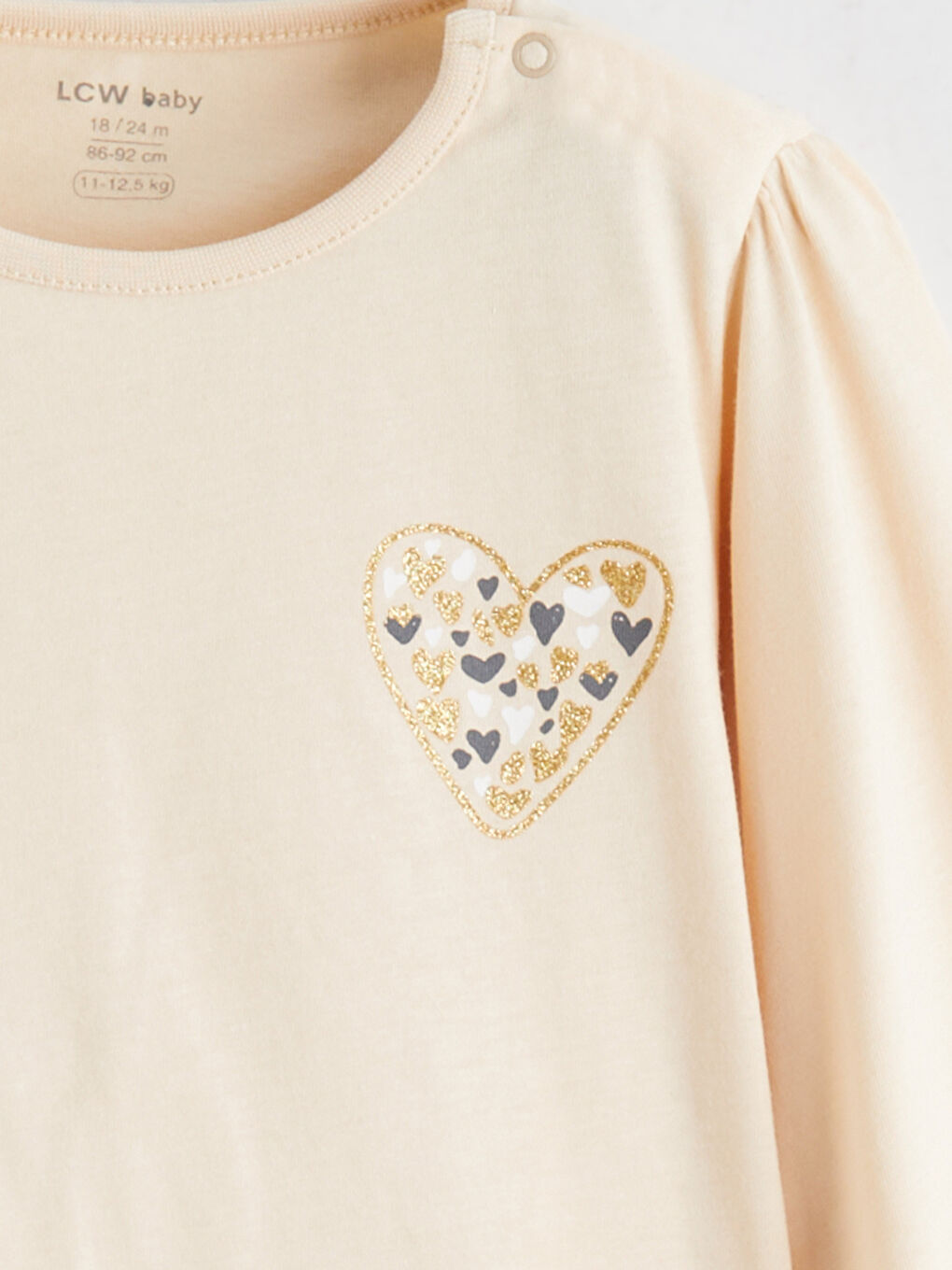 Crew Neck Baby Girls' T-Shirt-2