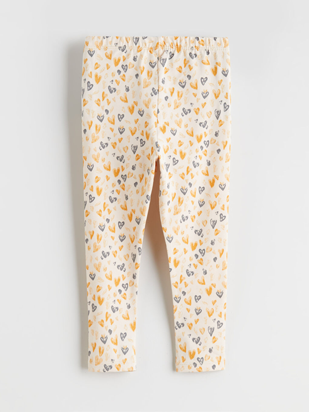 Bej Beli Lastikli Kız Bebek Tayt-1