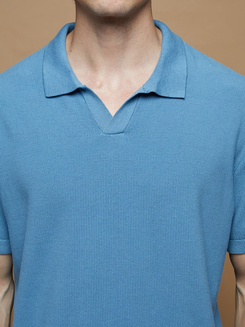 Polo Neck Men's Knitwear Sweater-2