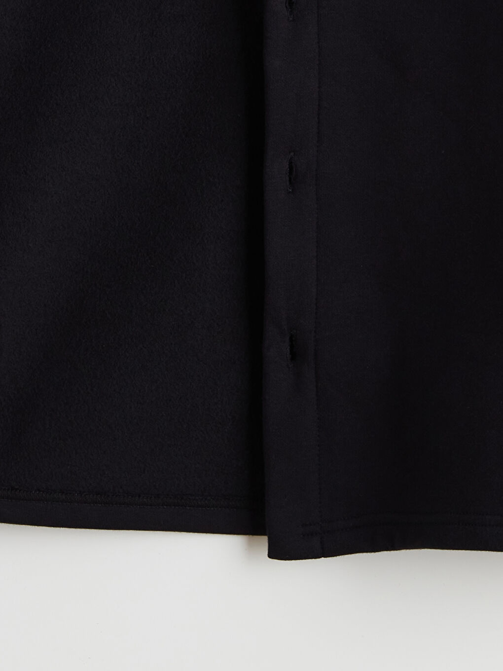 Siyah Polo Yaka Düğmeli Erkek Hırka-5