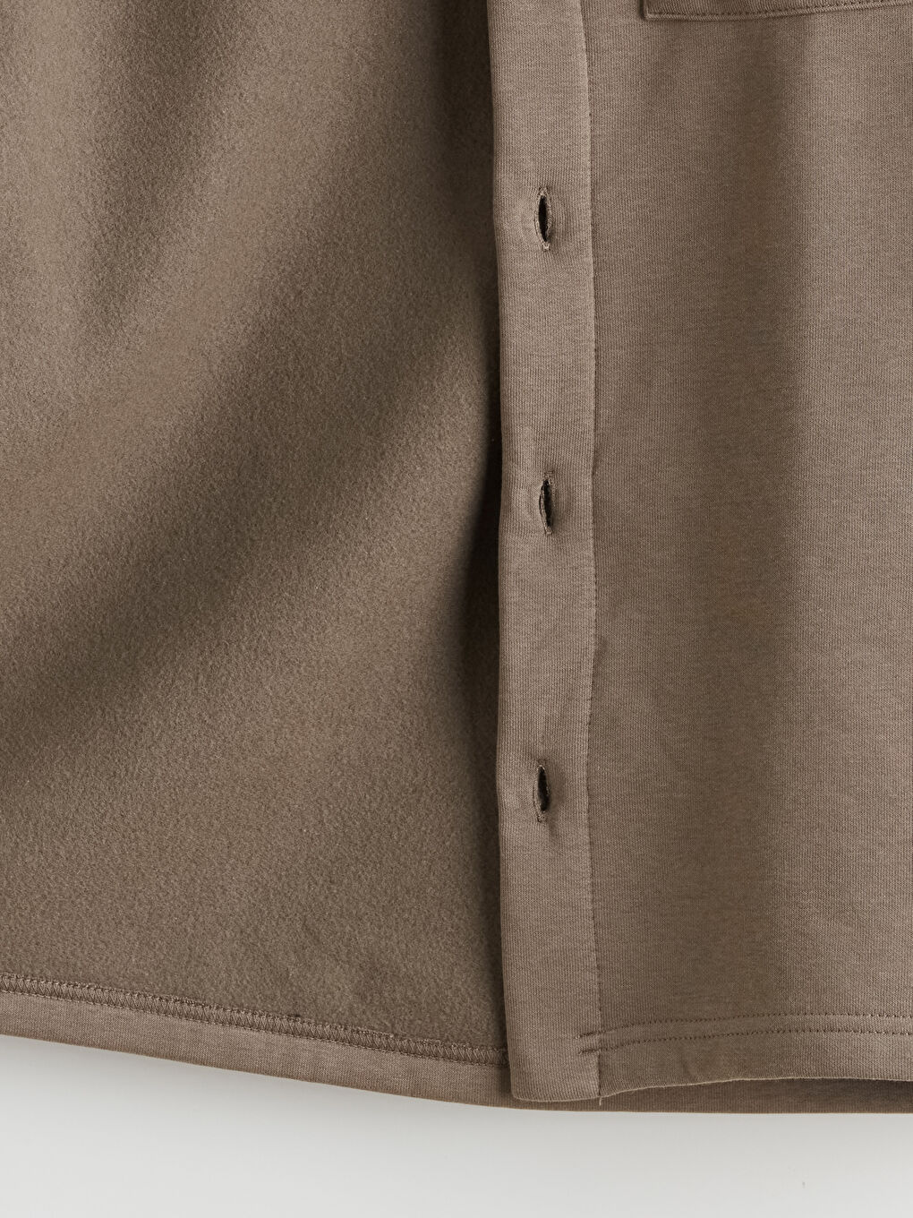 Kahverengi Polo Yaka Düğmeli Erkek Hırka-5