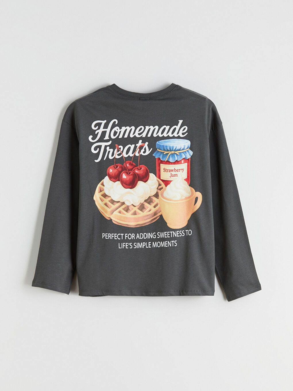 Crew Neck Printed Girls' Pyjama Set-4