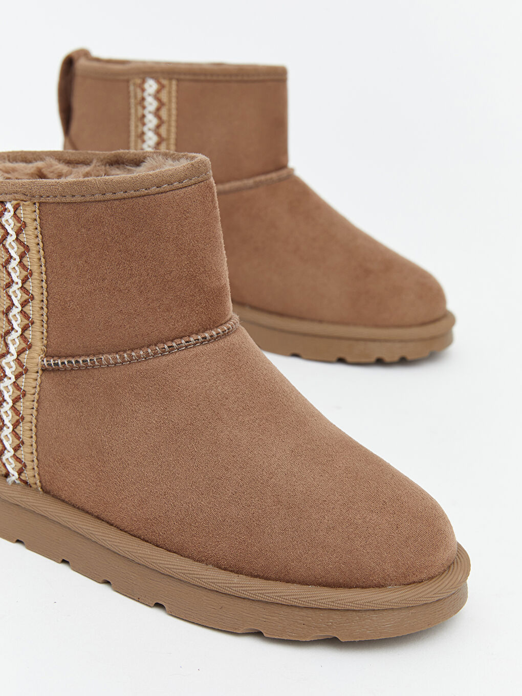 Bej Kız Çocuk Süet Bot-2