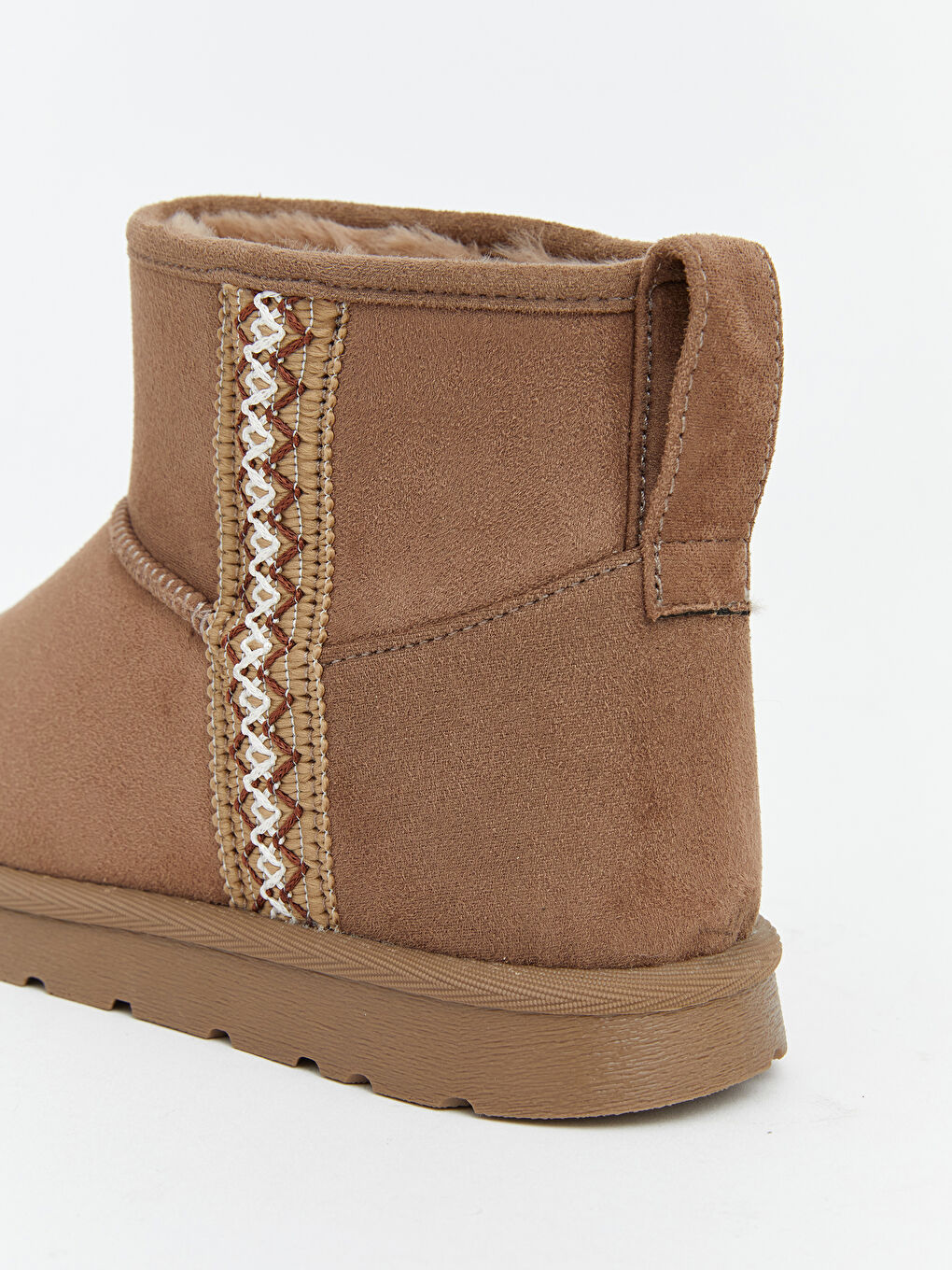 Bej Kız Çocuk Süet Bot-4