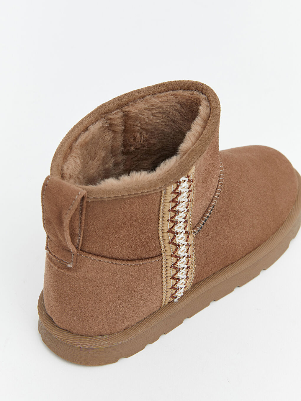 Bej Kız Çocuk Süet Bot-5