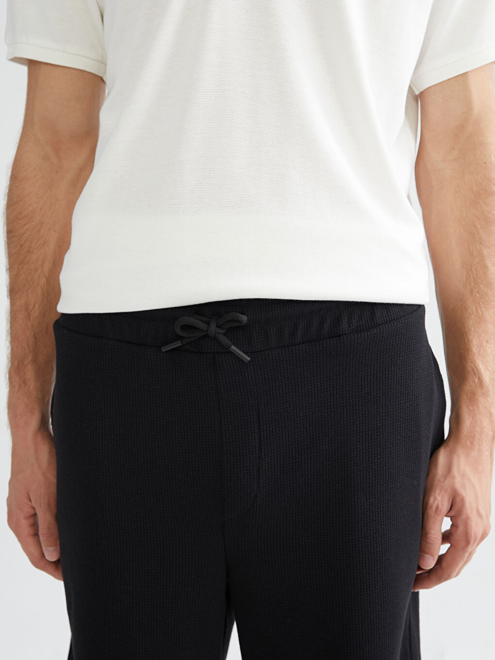 Siyah Standart Kalıp Erkek Şort-2