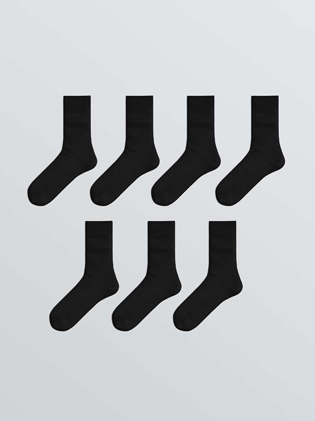Siyah Erkek Soket Çorap 7'li