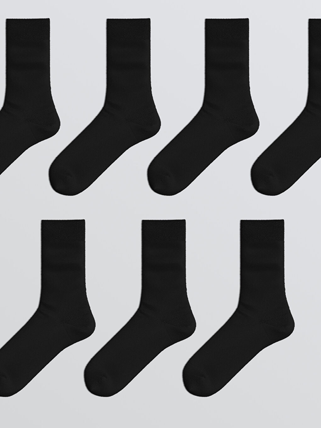 Siyah Erkek Soket Çorap 7'li-1