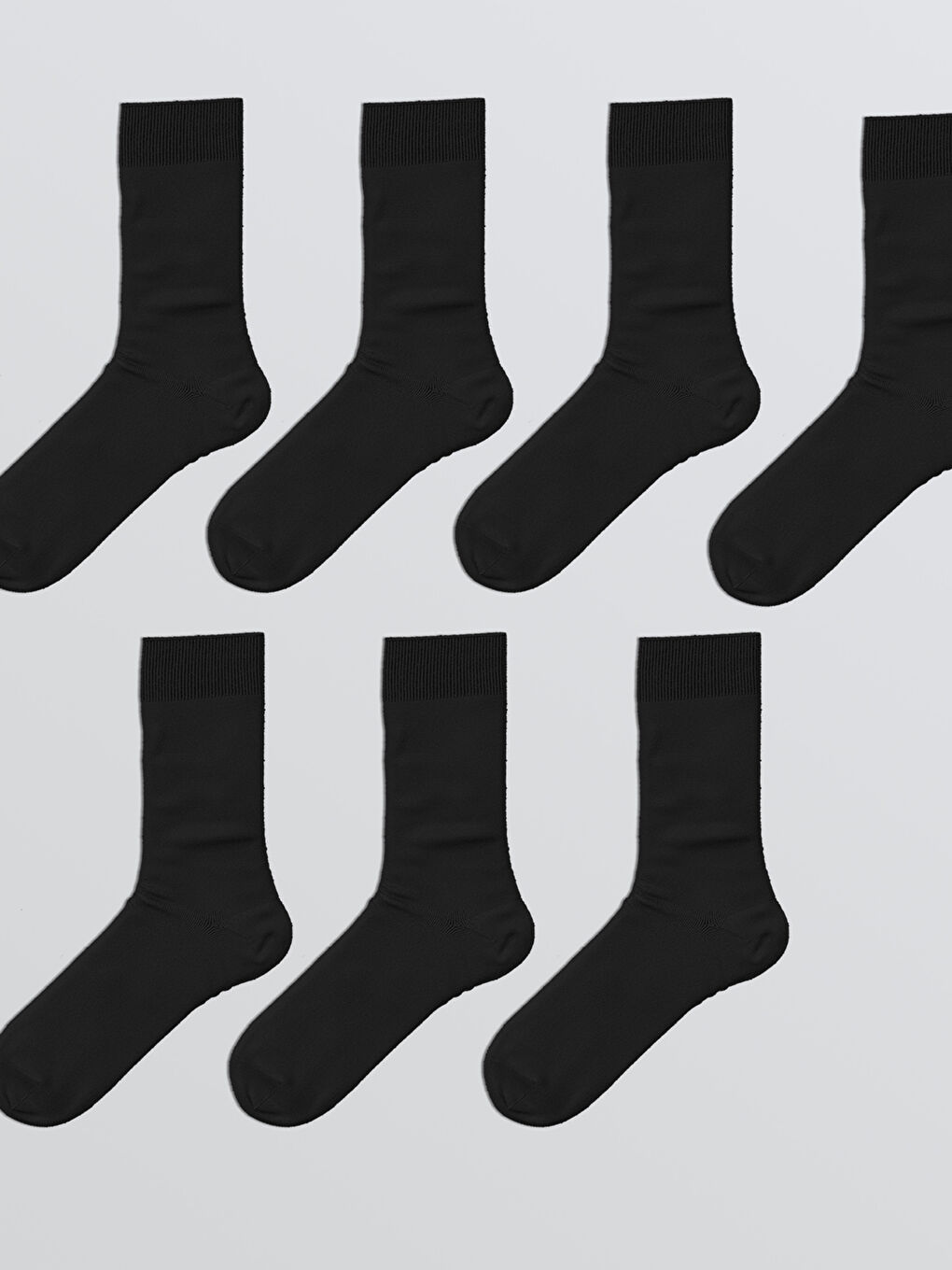 Siyah Erkek Soket Çorap 7'li-1