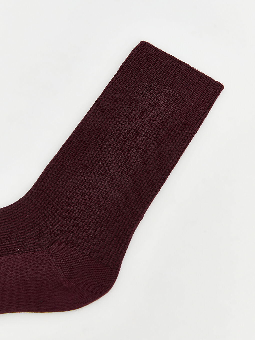 Bordo Fitilli Erkek Soket Çorap-1