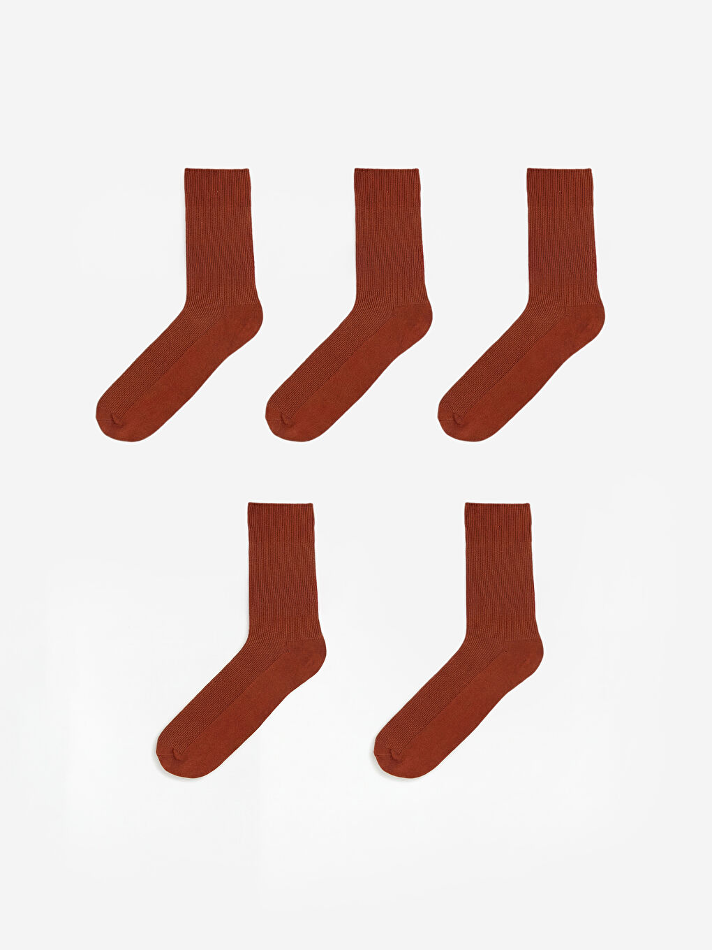 Kahverengi Fitilli Erkek Soket Çorap