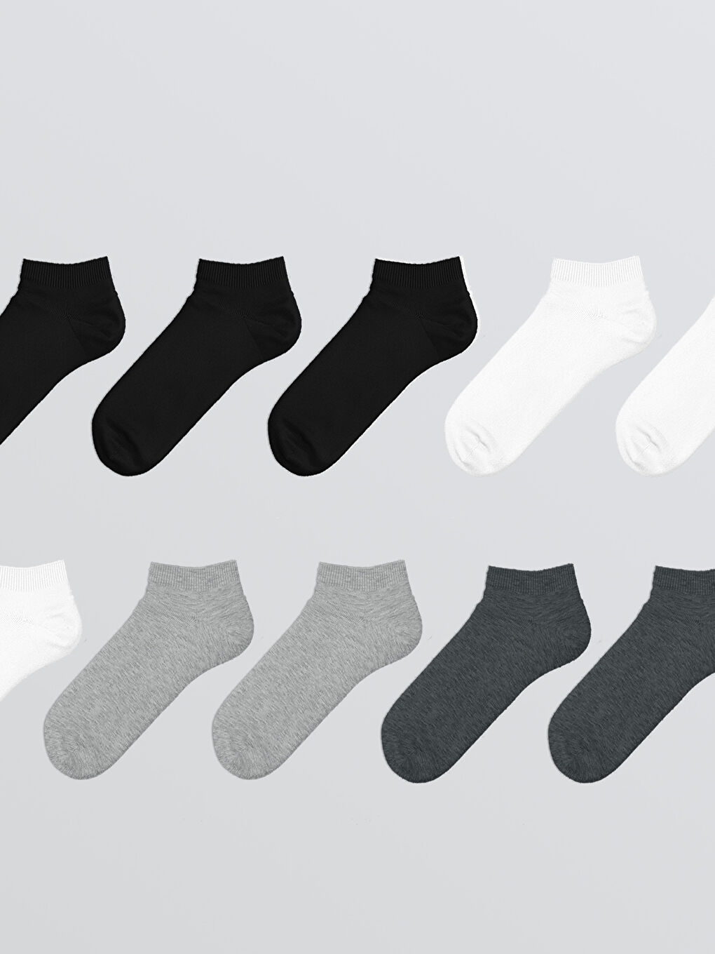 Karışık Erkek Patik Çorap 10'lu-1