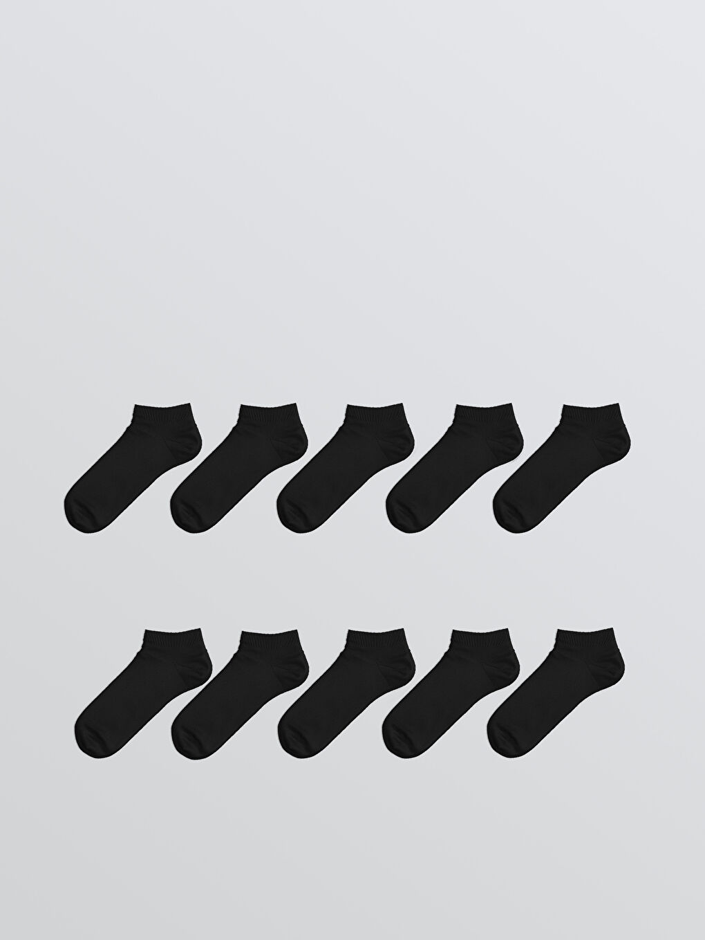 Siyah Erkek Patik Çorap 10'lu