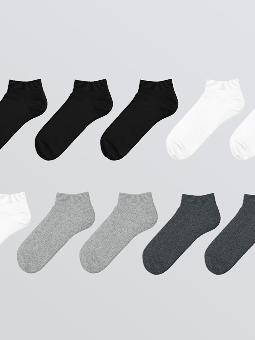 Karışık Erkek Patik Çorap 10'lu-1