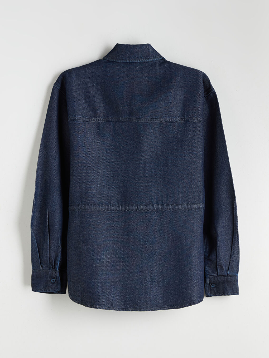 İndigo Kadın Jean Gömlek-5