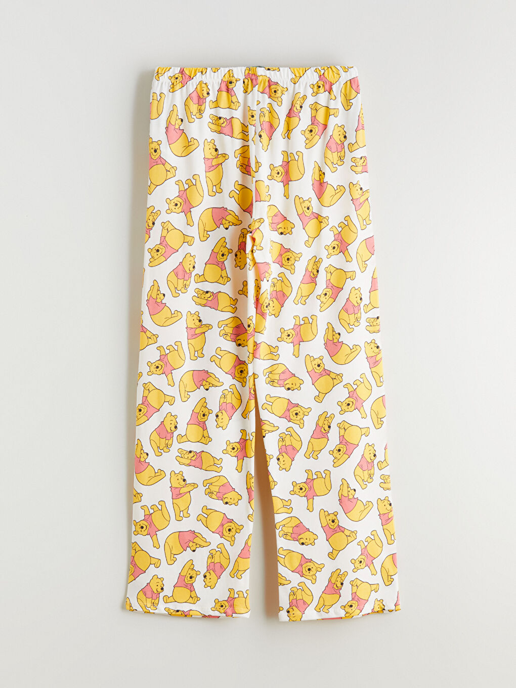 Ekru Winnie the Pooh Desenli Kadın Pijama Alt-5